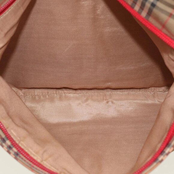 Burberrys Nova Check Tote Bag Canvas Beige Red Auth 78424 - Picture 13 of 16